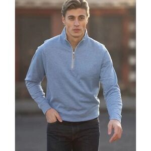 NWT Collars and Co Cloud Textured Quarter Zip Pullover Royal Blue Size 2 XL